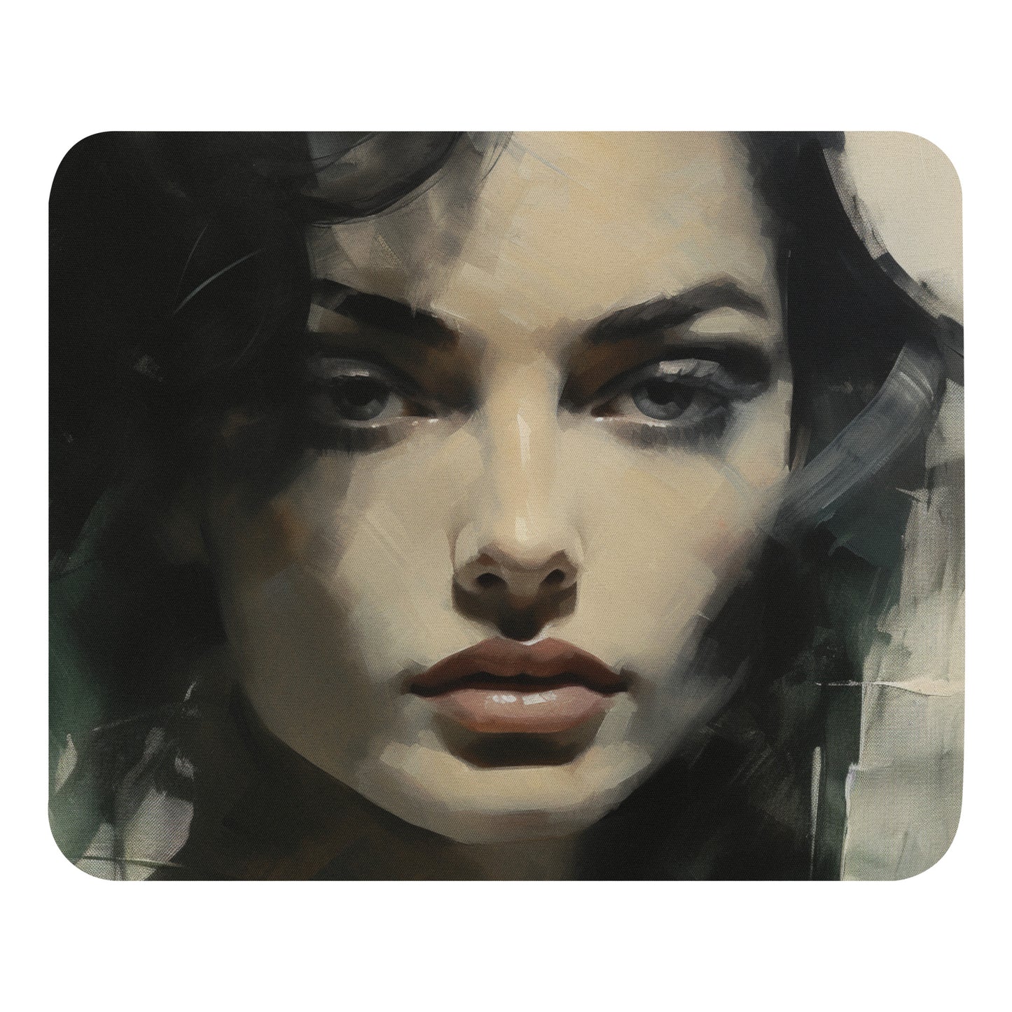 Abstract Portrait Mouse Pad