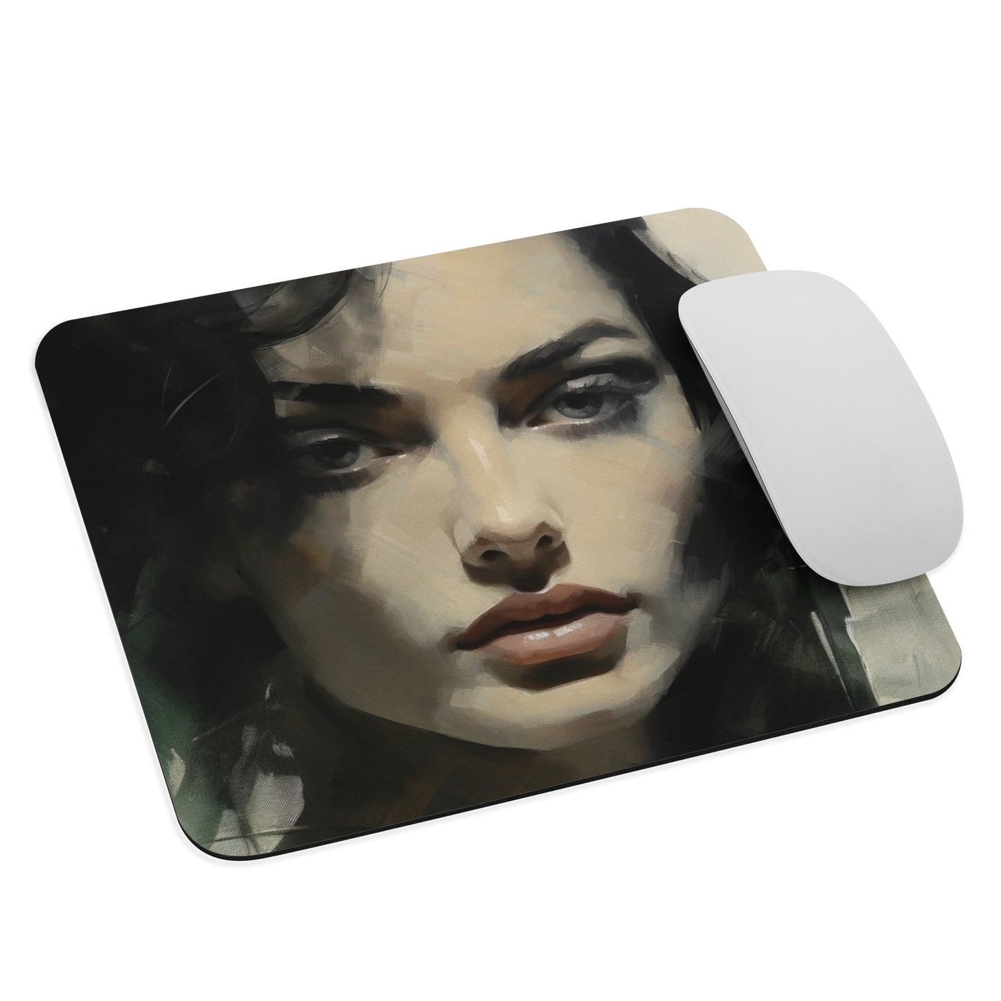 Abstract Portrait Mouse Pad