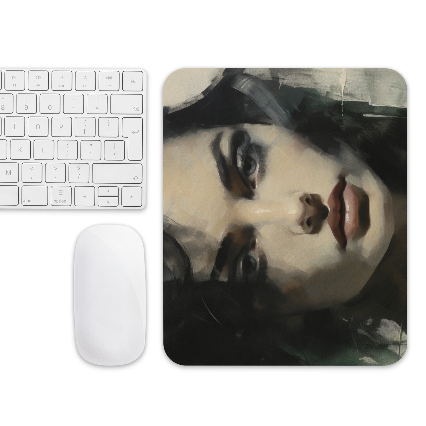 Abstract Portrait Mouse Pad