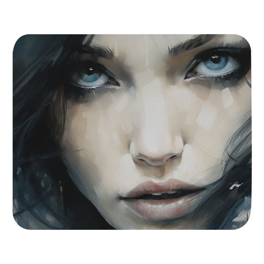 Abstract Portrait Mouse Pad