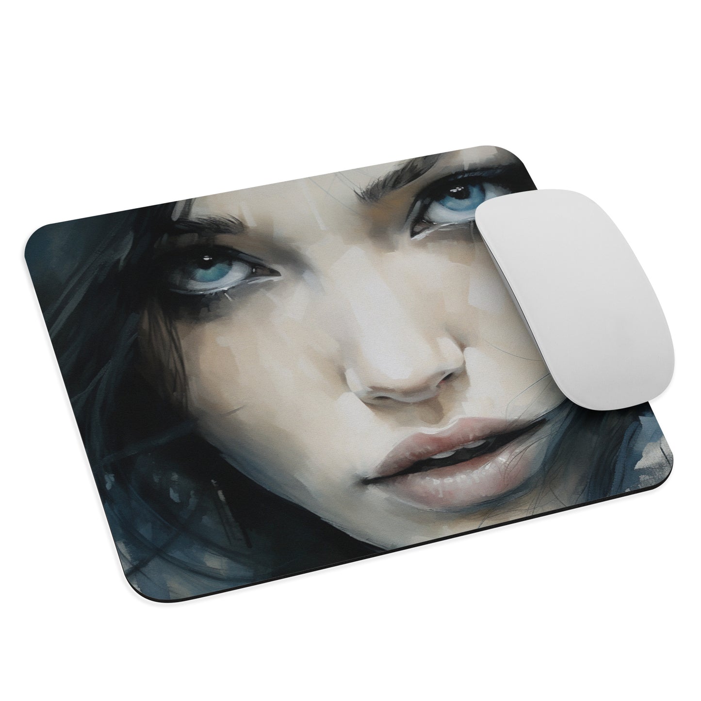 Abstract Portrait Mouse Pad