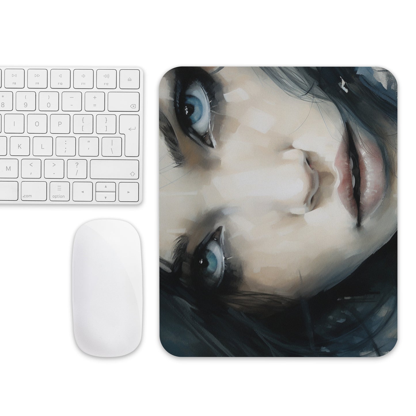 Abstract Portrait Mouse Pad