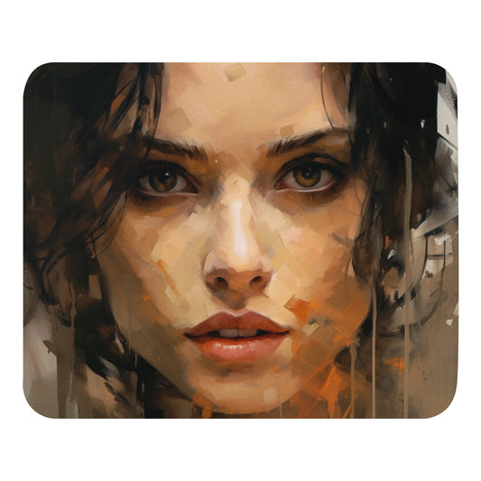 Abstract Portrait Mouse Pad