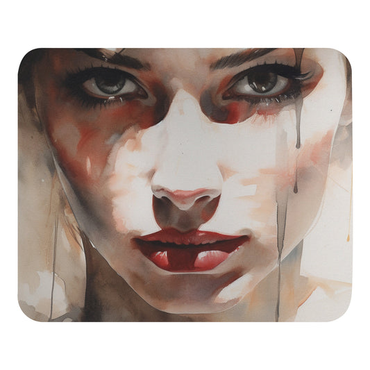 Abstract Portrait Mouse Pad