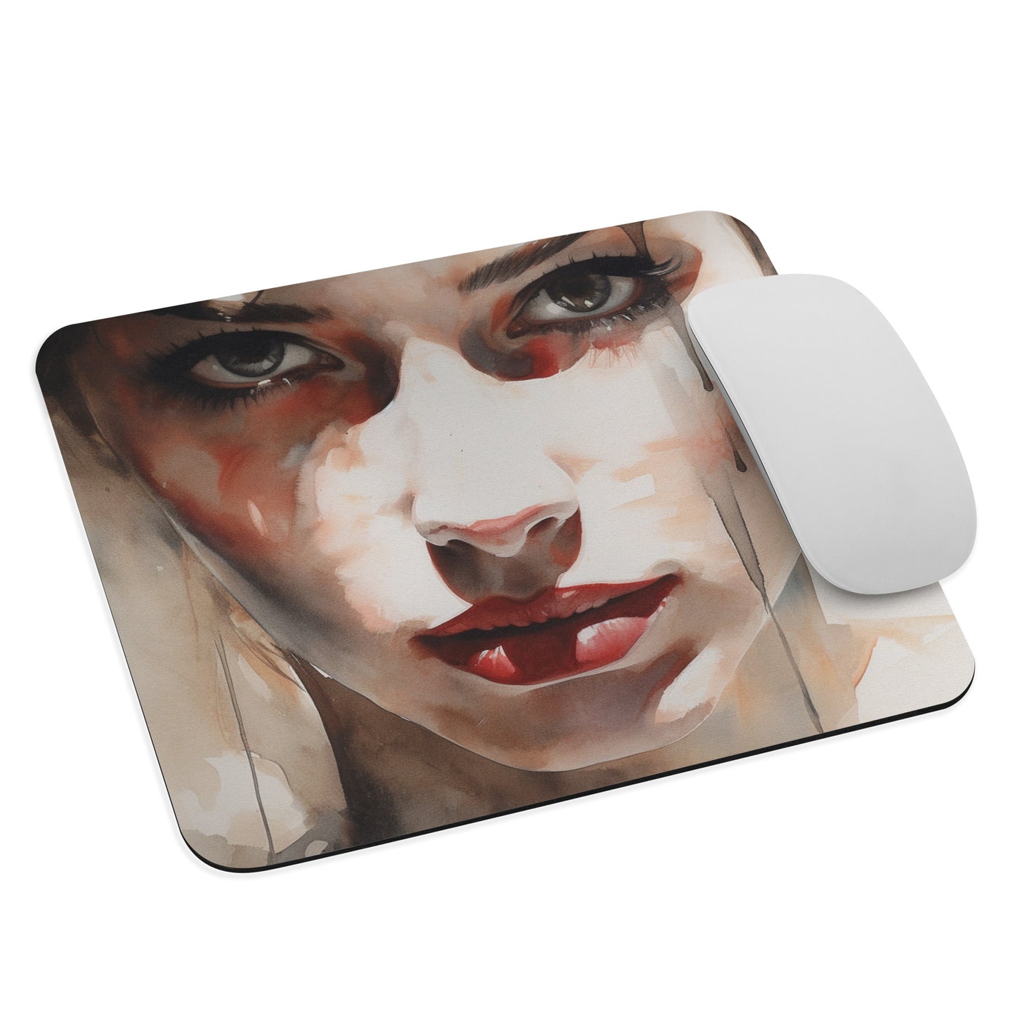 Abstract Portrait Mouse Pad