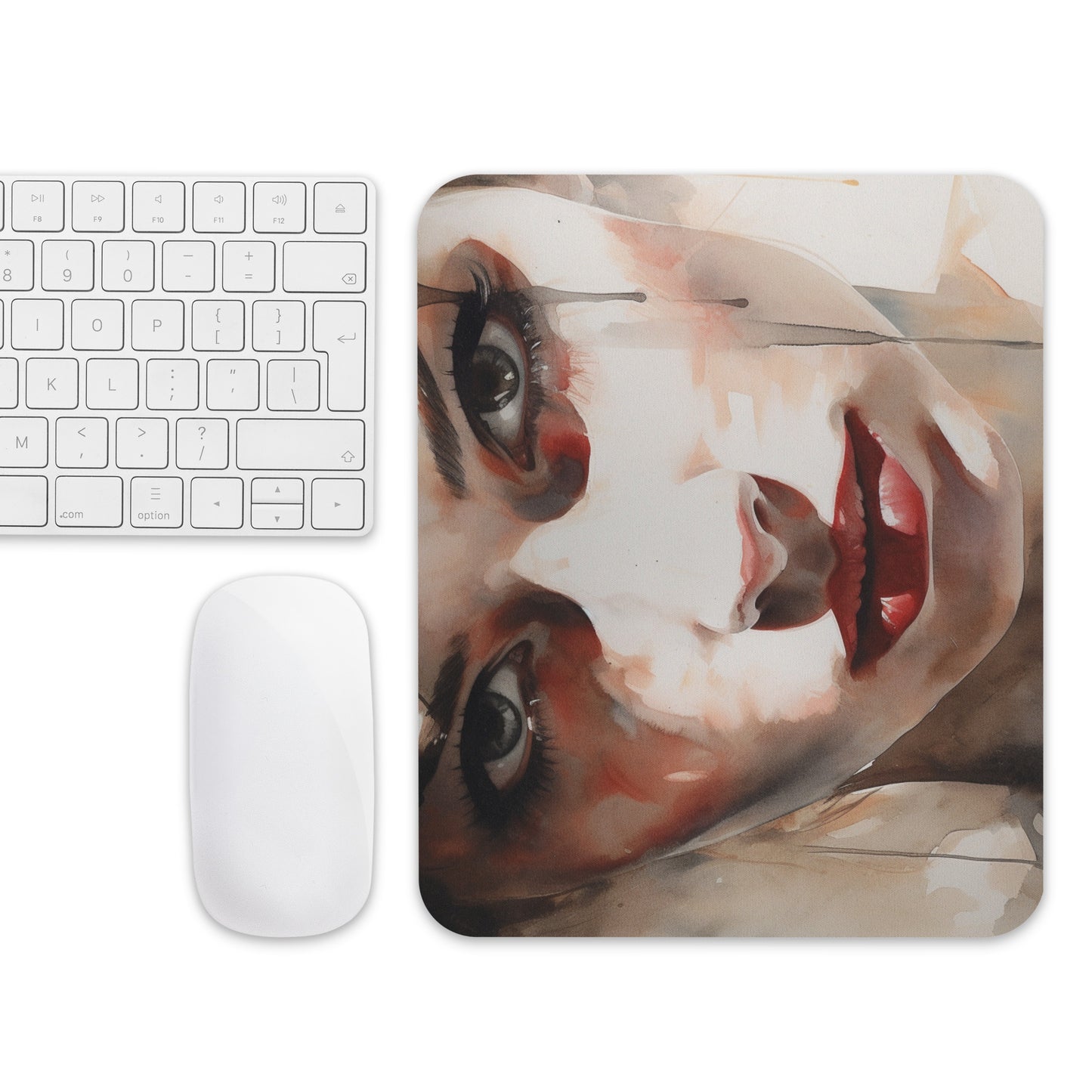 Abstract Portrait Mouse Pad