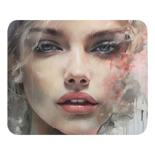 Abstract Portrait Mouse Pad