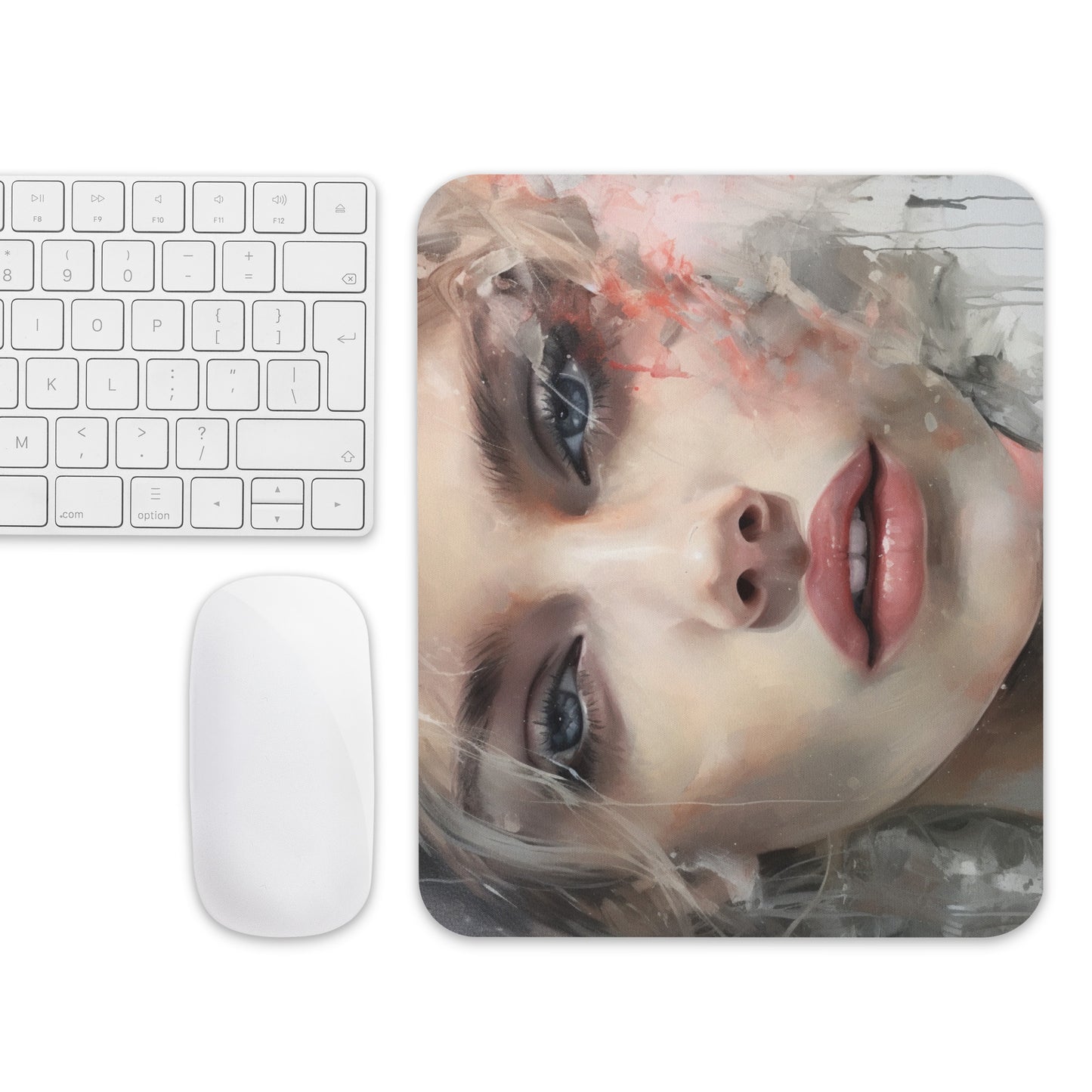 Abstract Portrait Mouse Pad