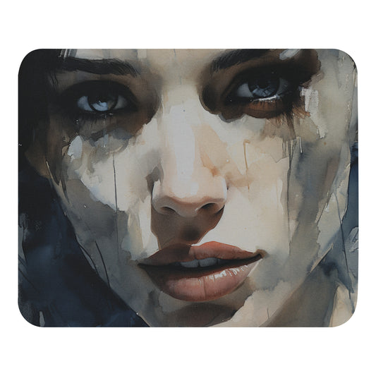 Abstract Portrait Mouse Pad