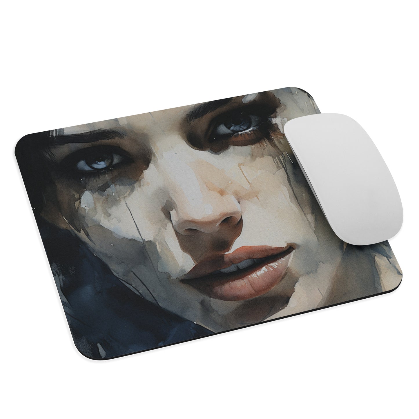 Abstract Portrait Mouse Pad