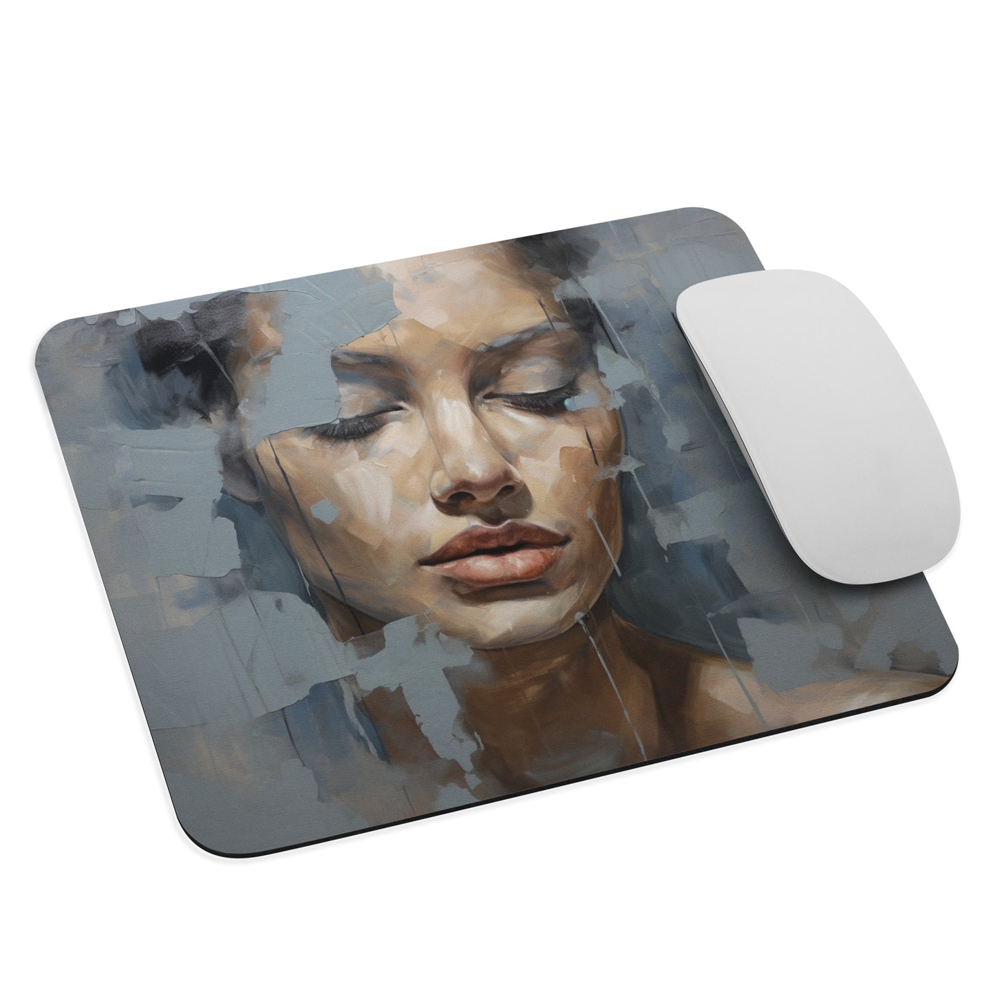 Abstract Portrait Mouse Pad