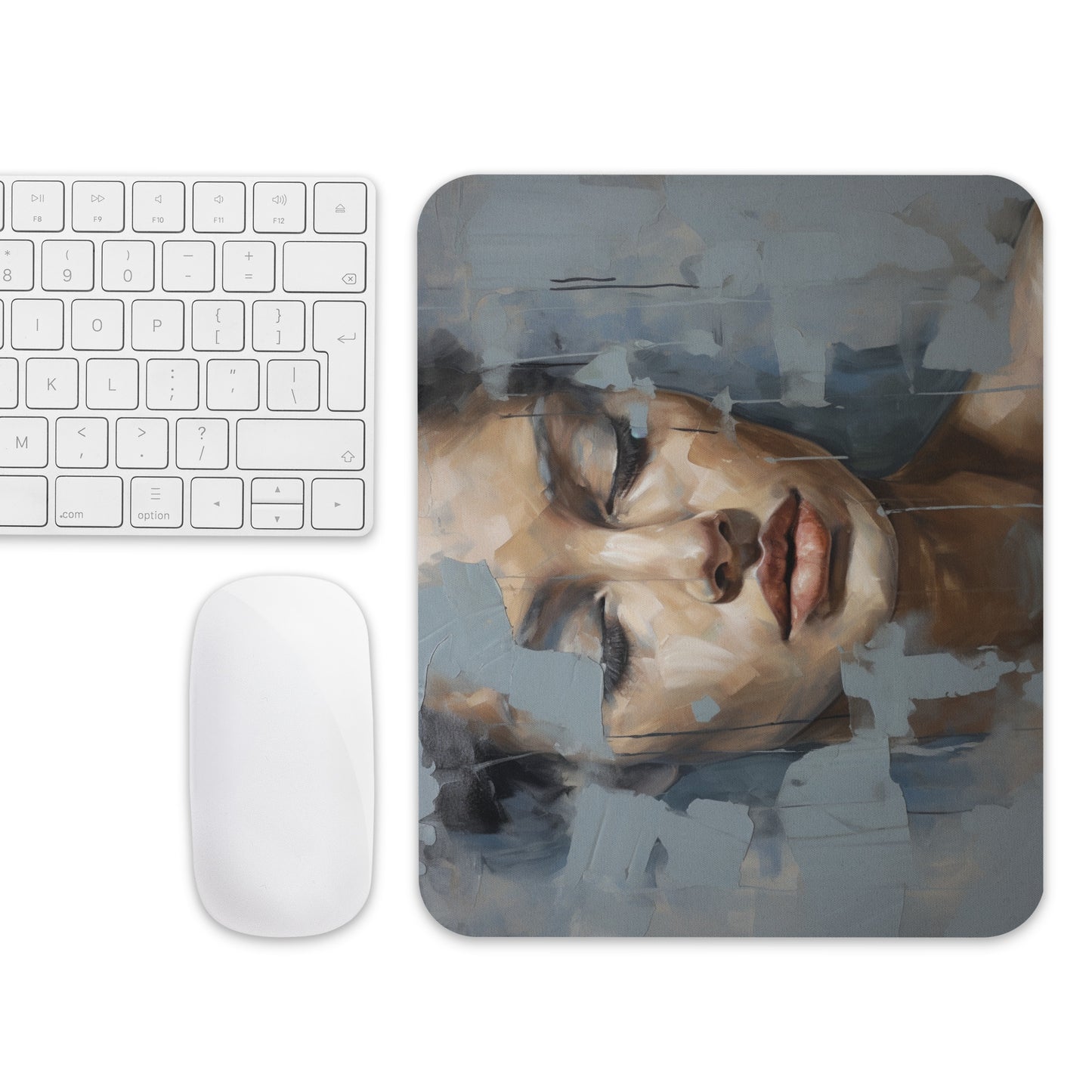 Abstract Portrait Mouse Pad