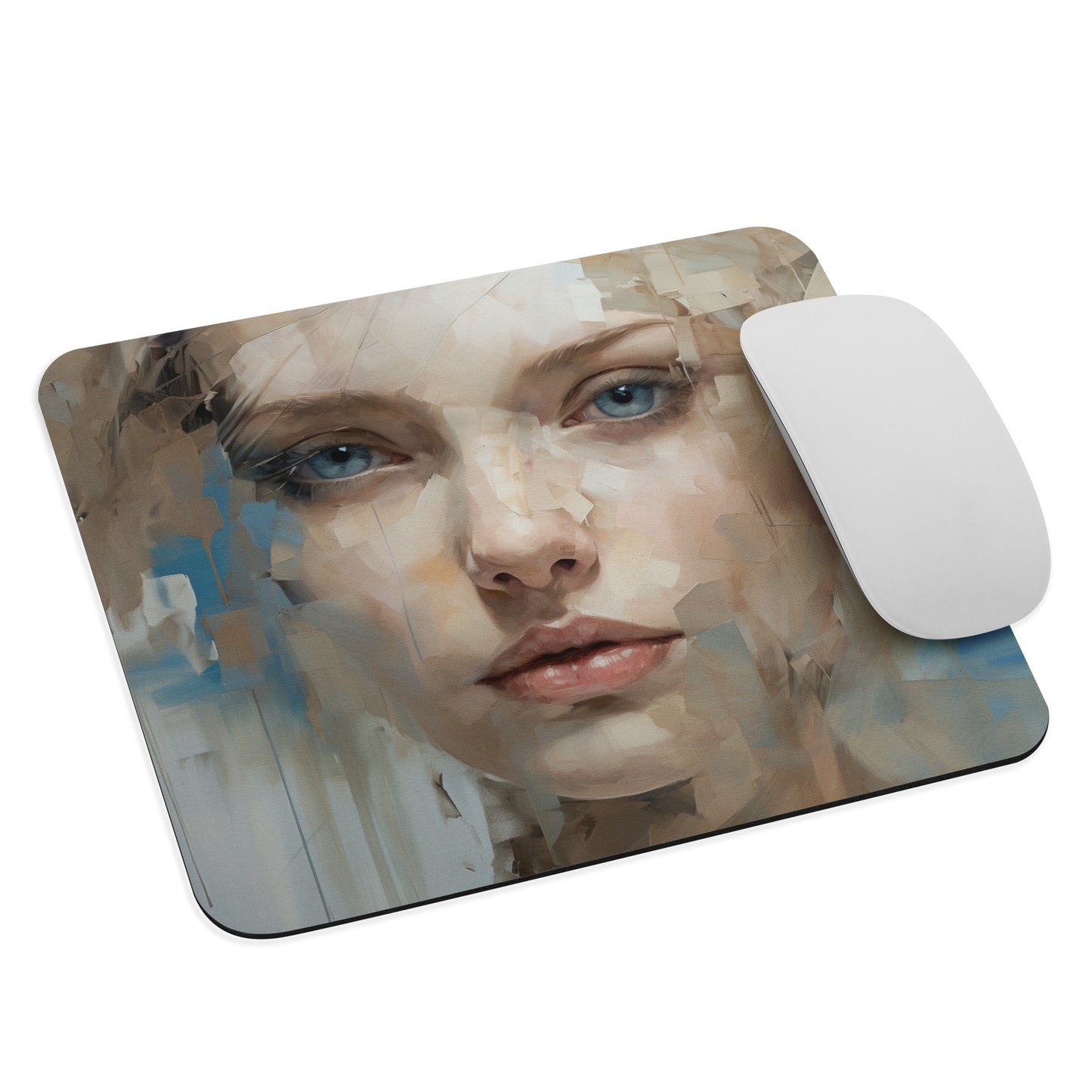 Abstract Portrait Mouse Pad