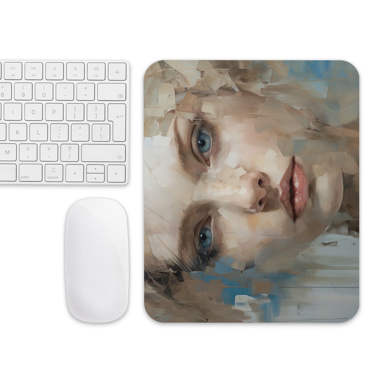 Abstract Portrait Mouse Pad