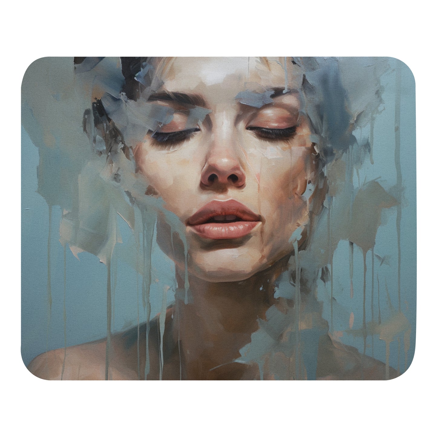 Abstract Portrait Mouse Pad