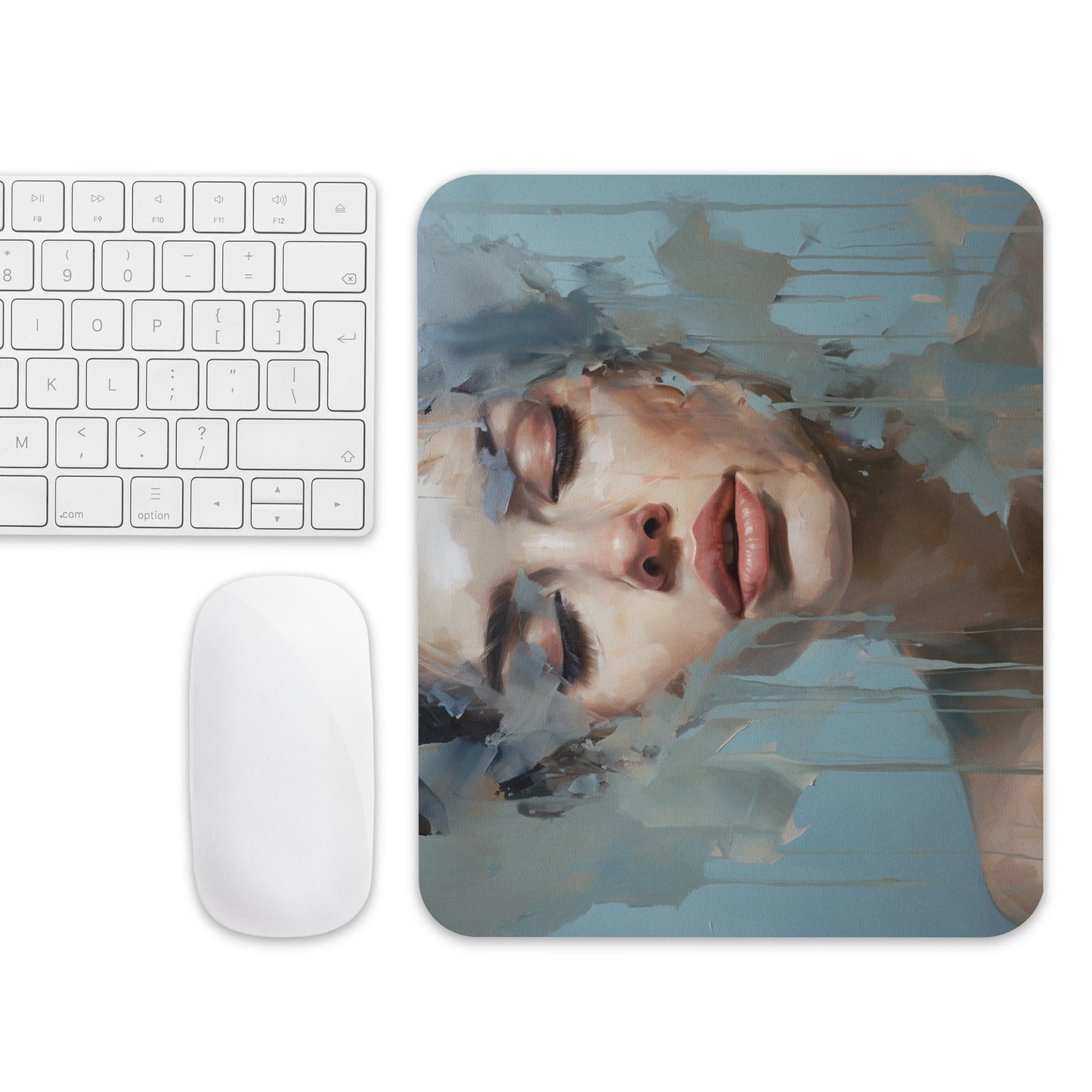 Abstract Portrait Mouse Pad