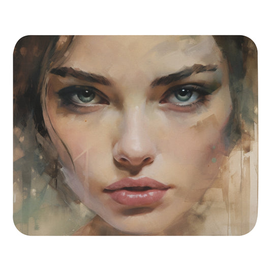 Abstract Portrait Mouse Pad