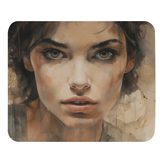 Abstract Portrait Mouse Pad