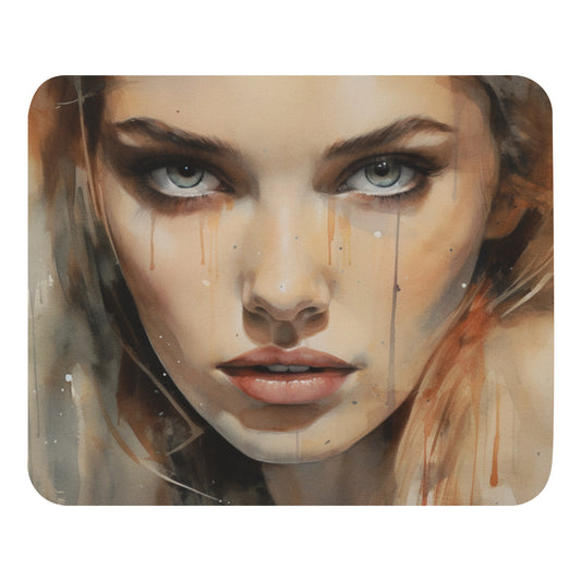 Abstract Portrait Mouse Pad