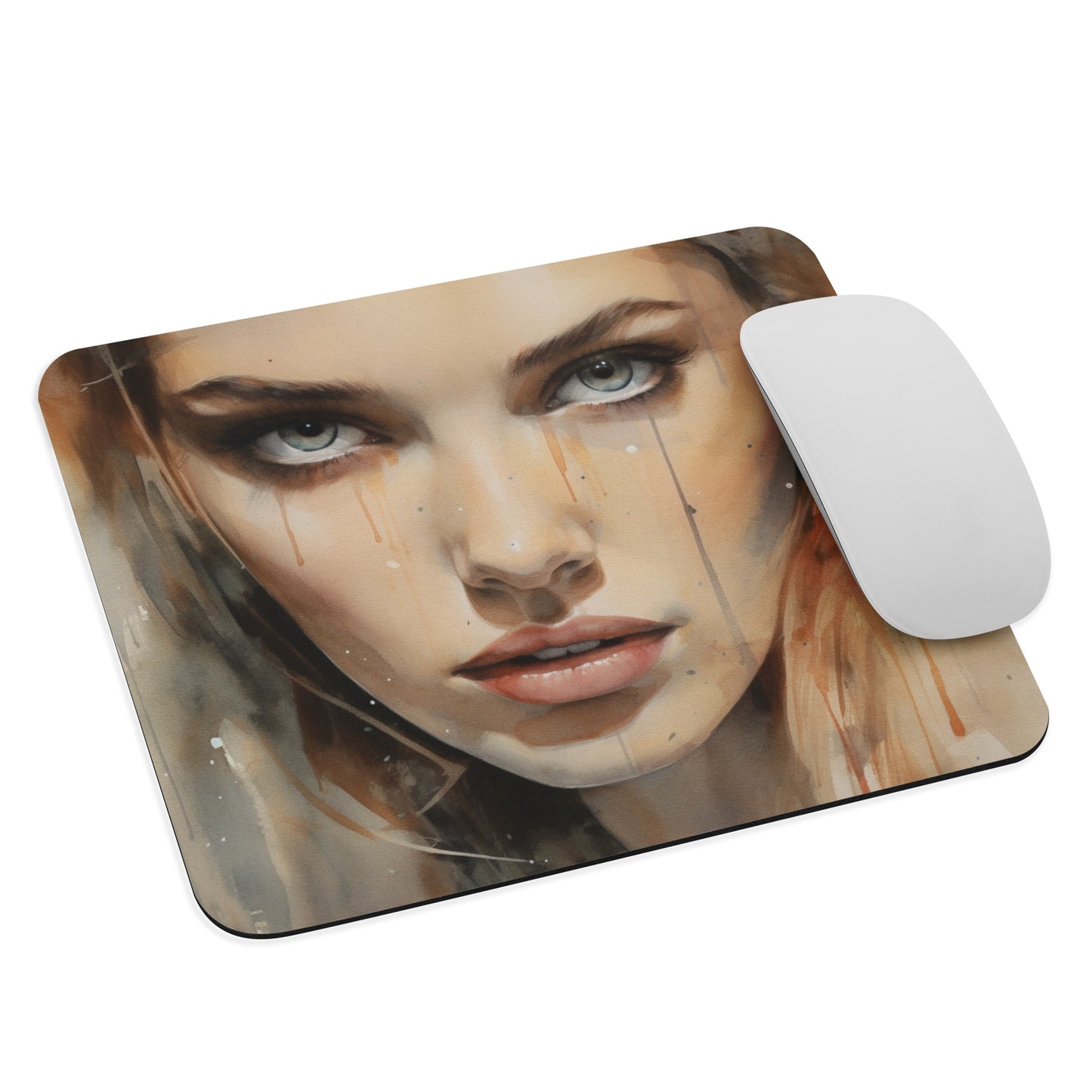 Abstract Portrait Mouse Pad