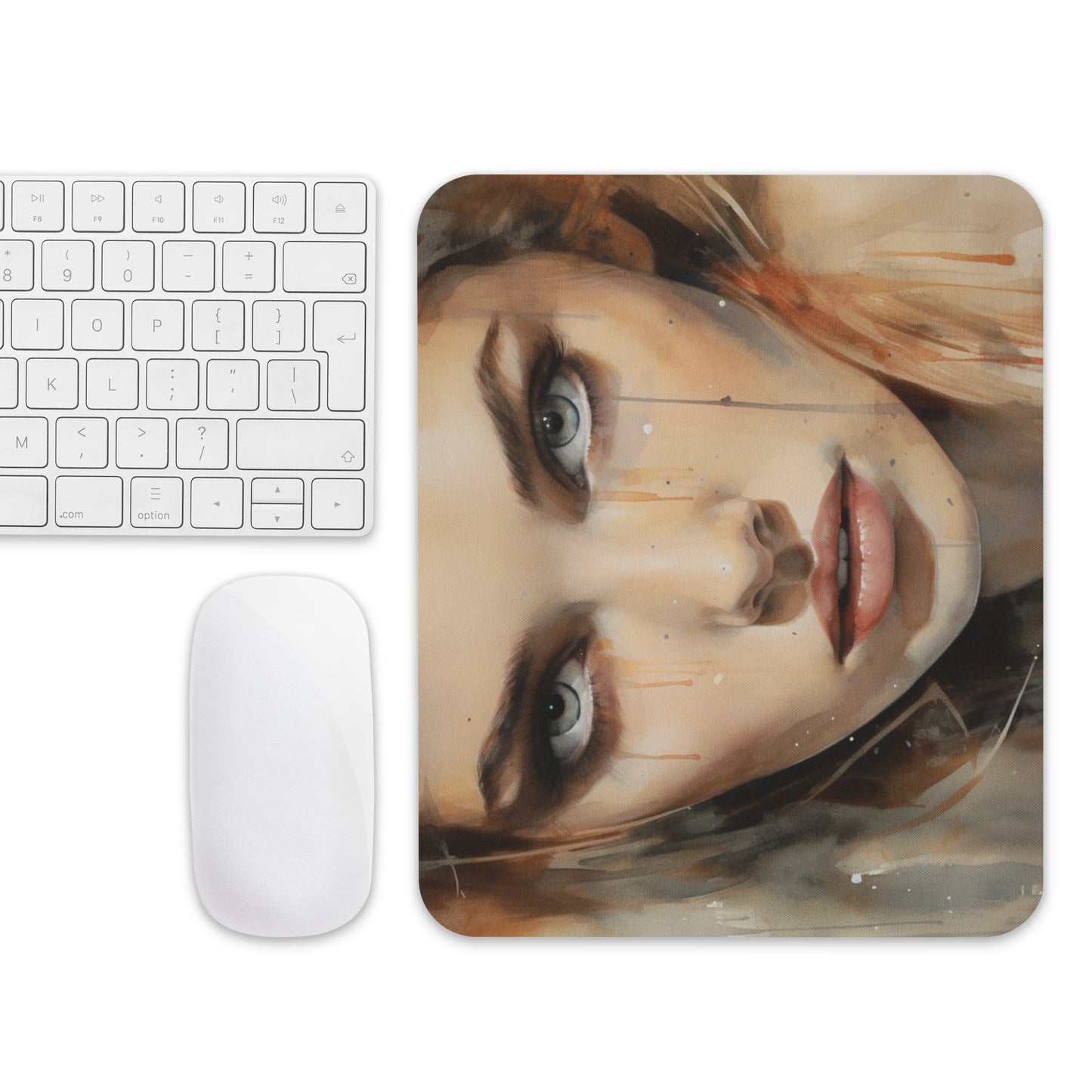 Abstract Portrait Mouse Pad