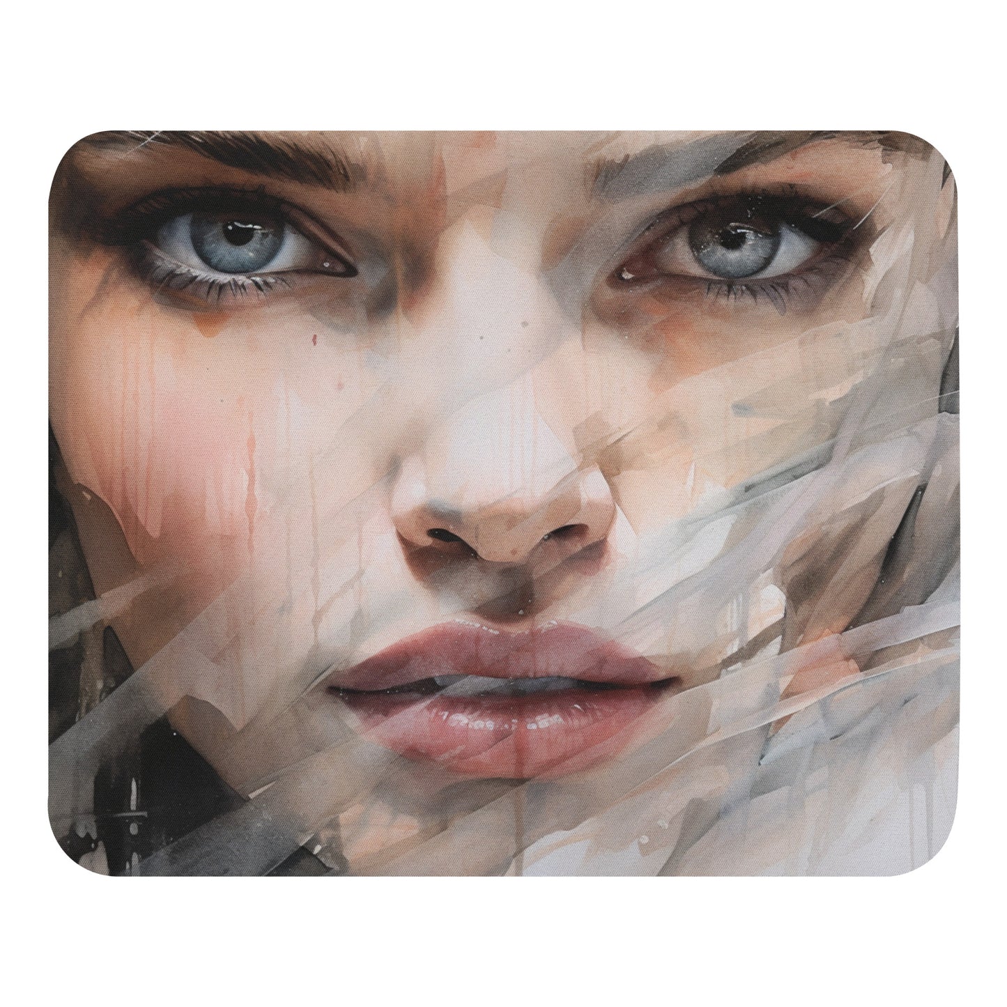 Abstract Portrait Mouse Pad