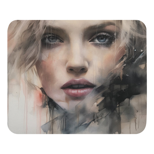 Abstract Portrait Mouse Pad