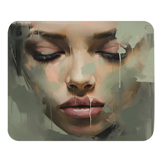 Abstract Portrait Mouse Pad