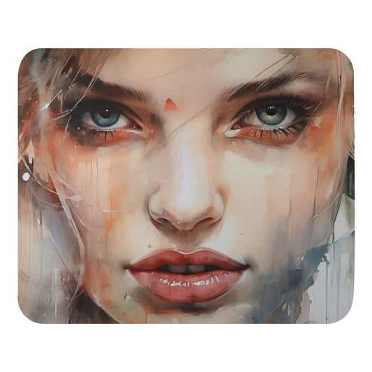 Abstract Portrait Mouse Pad