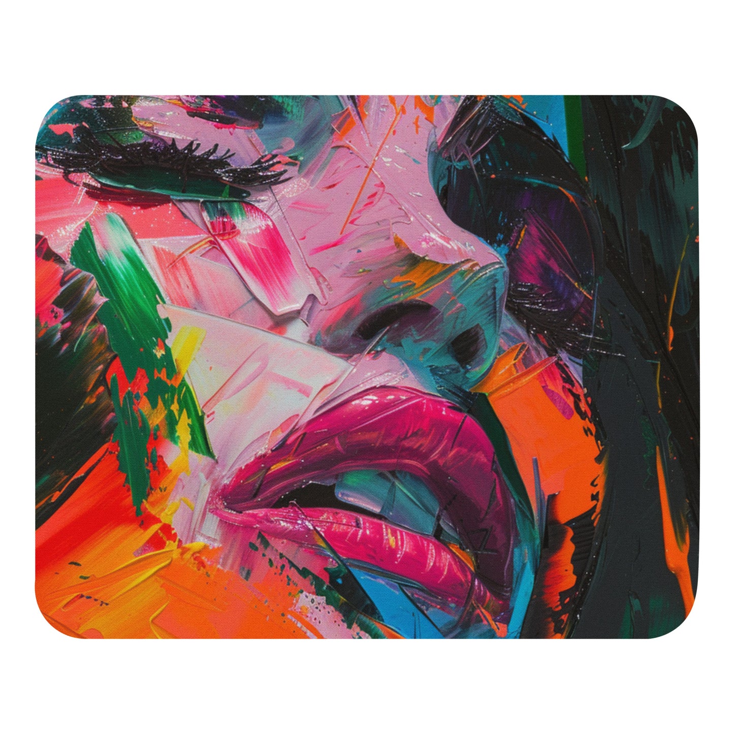 Abstract Portrait Mouse Pad