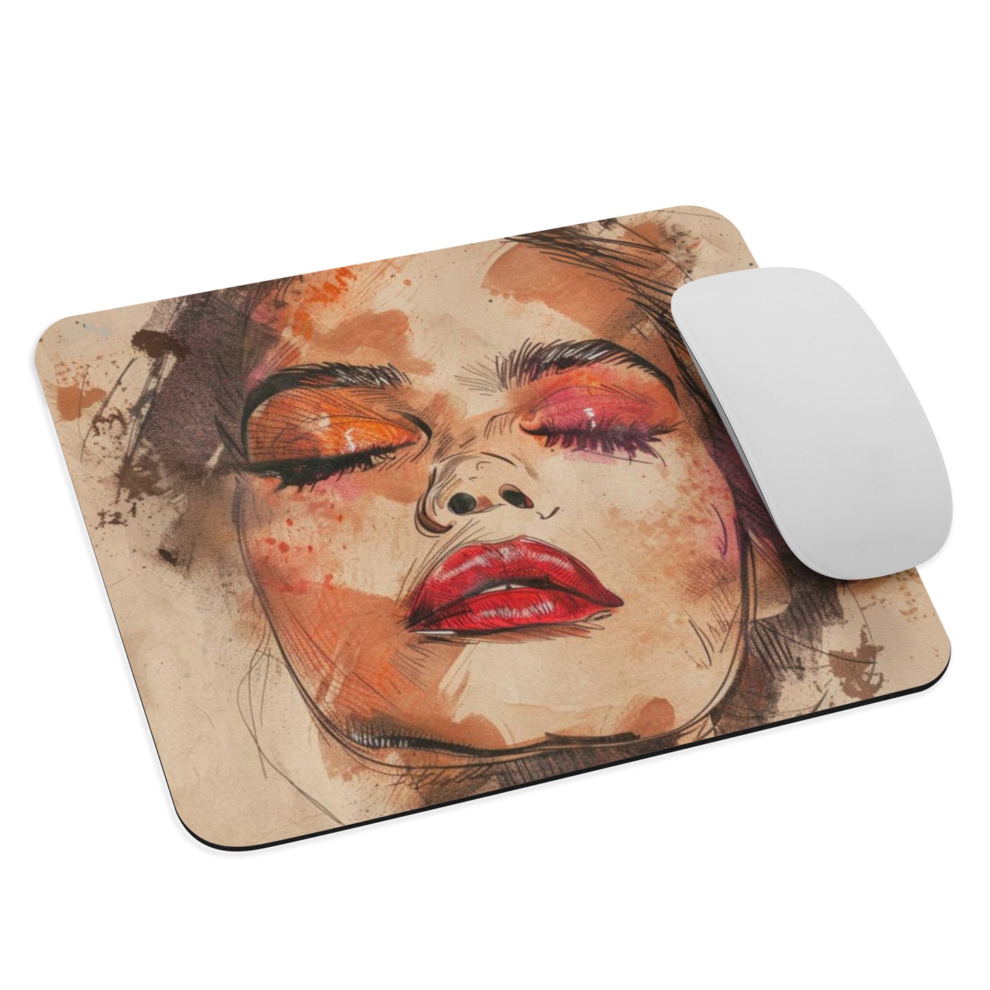 Abstract Portrait Mouse Pad