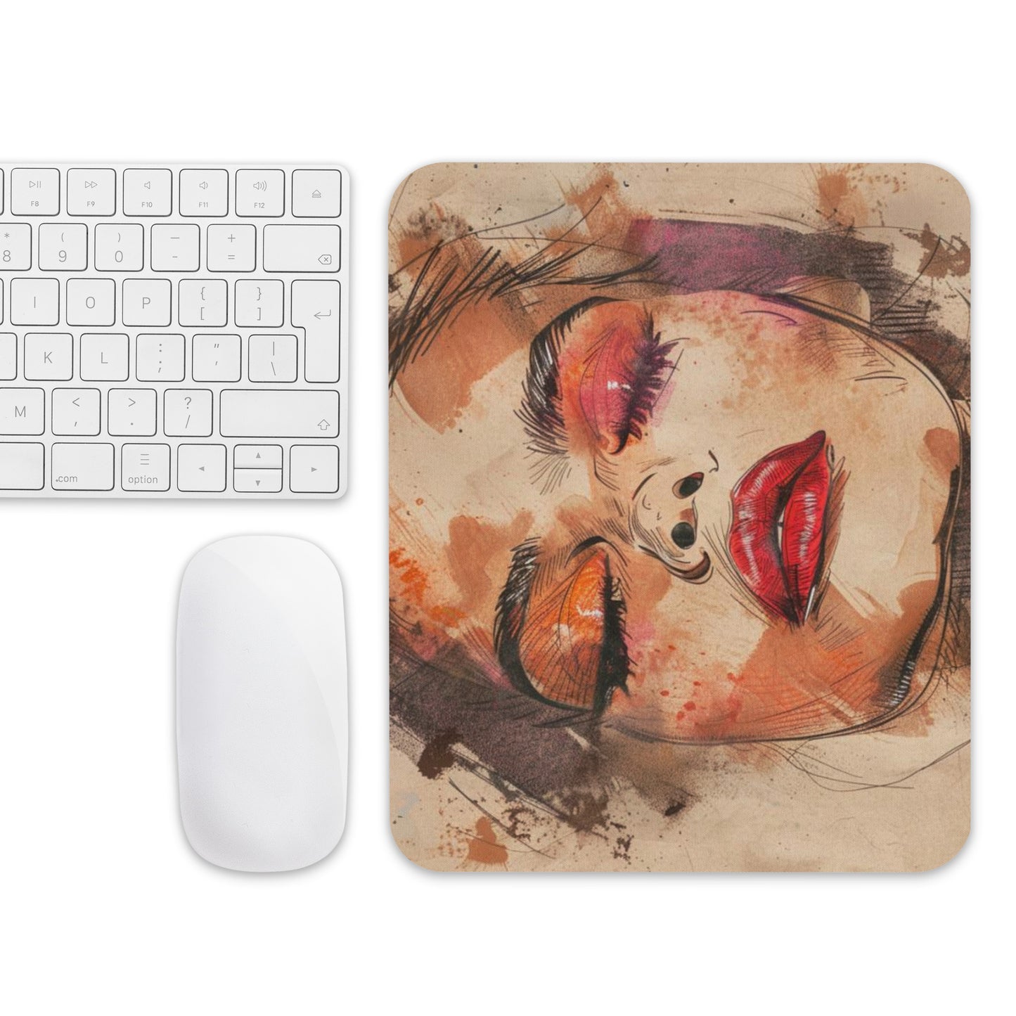 Abstract Portrait Mouse Pad