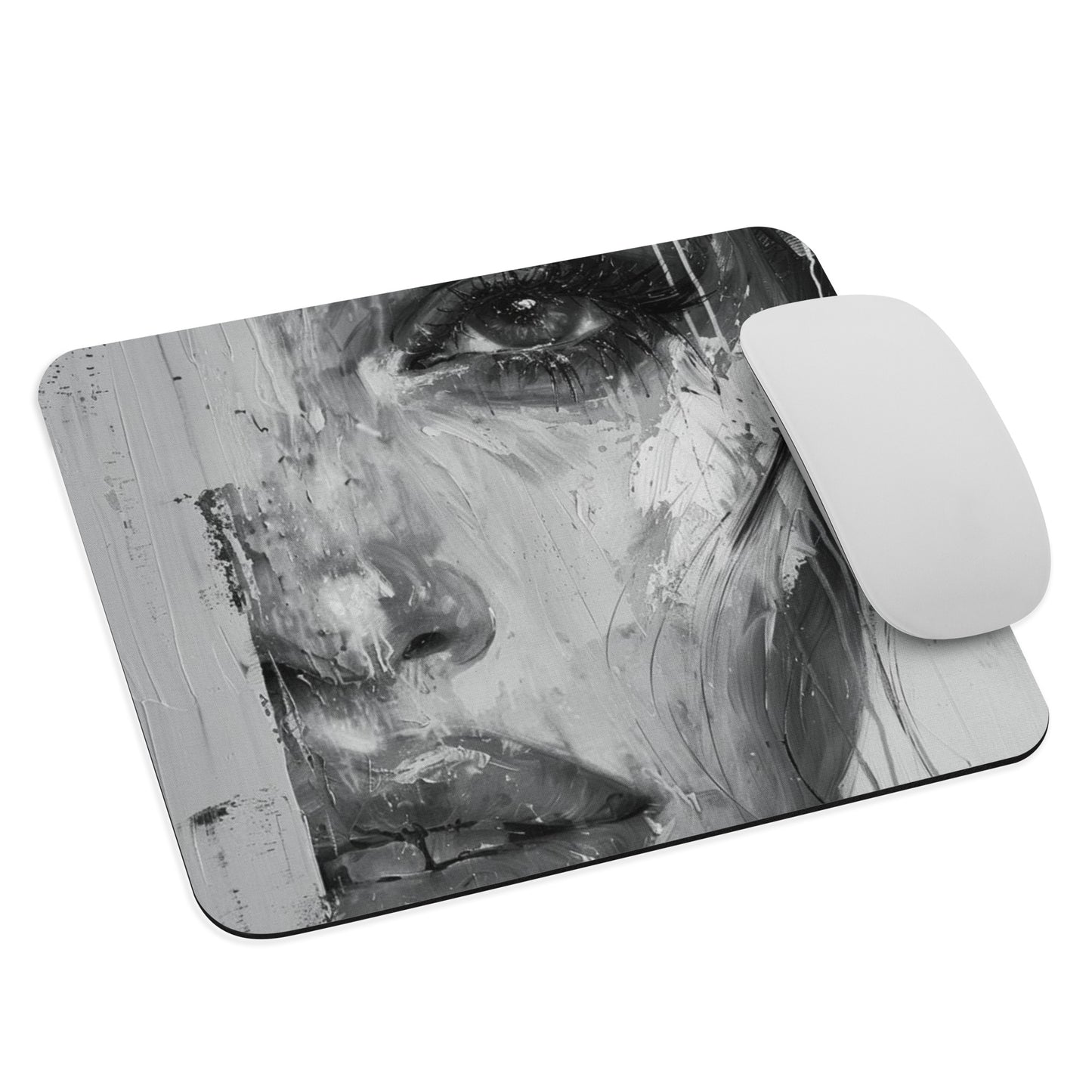 Abstract Portrait Mouse Pad