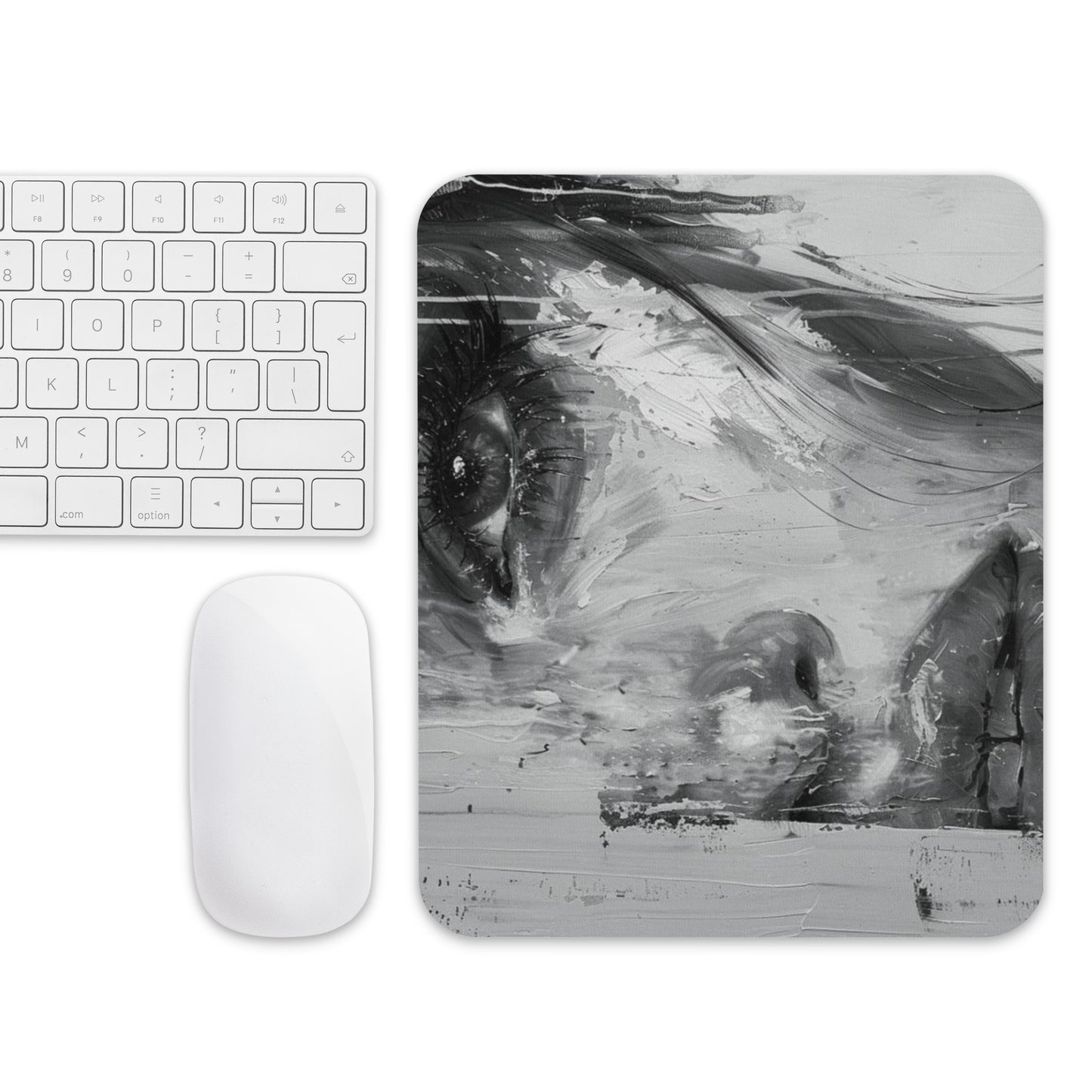 Abstract Portrait Mouse Pad