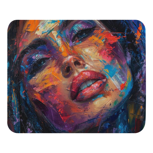 Abstract Portrait Mouse Pad