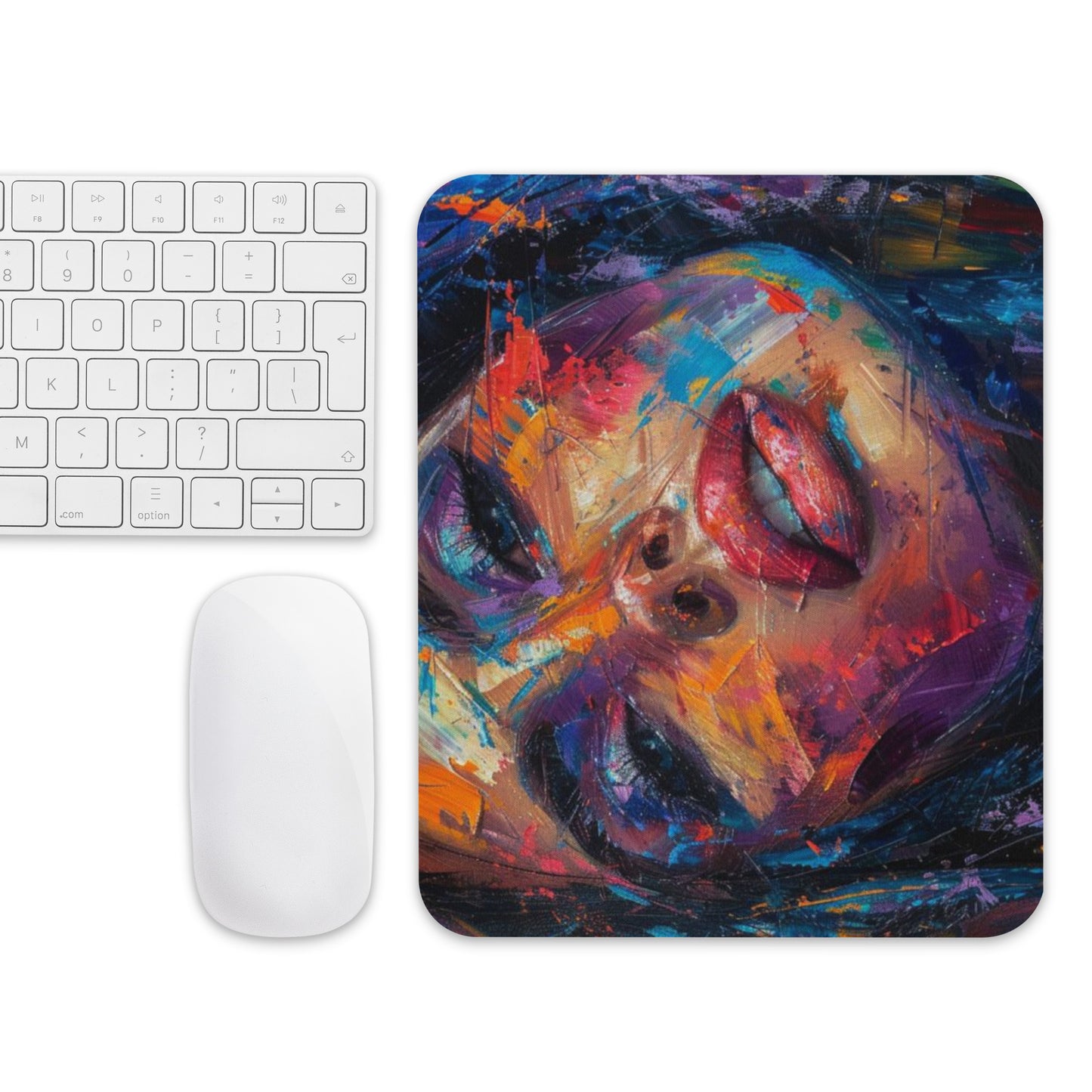 Abstract Portrait Mouse Pad