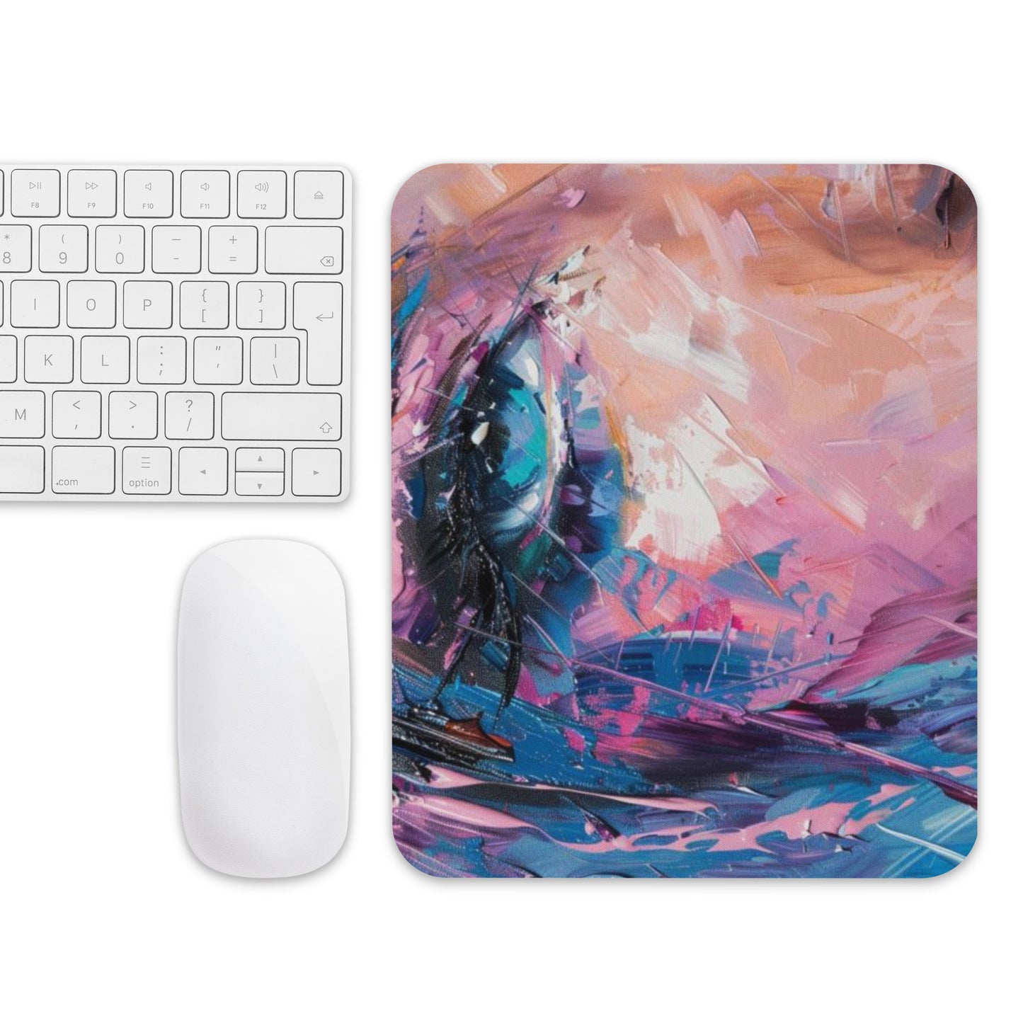 Abstract Portrait Mouse Pad