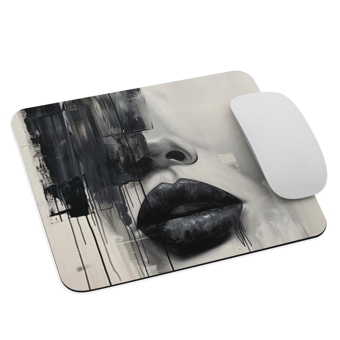 Abstract Portrait Mouse Pad