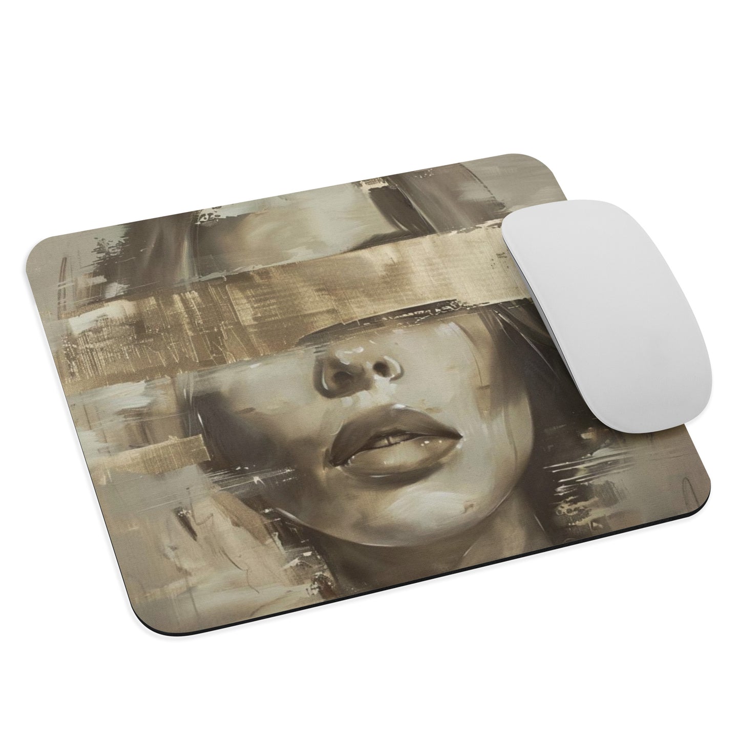 Abstract Portrait Mouse Pad