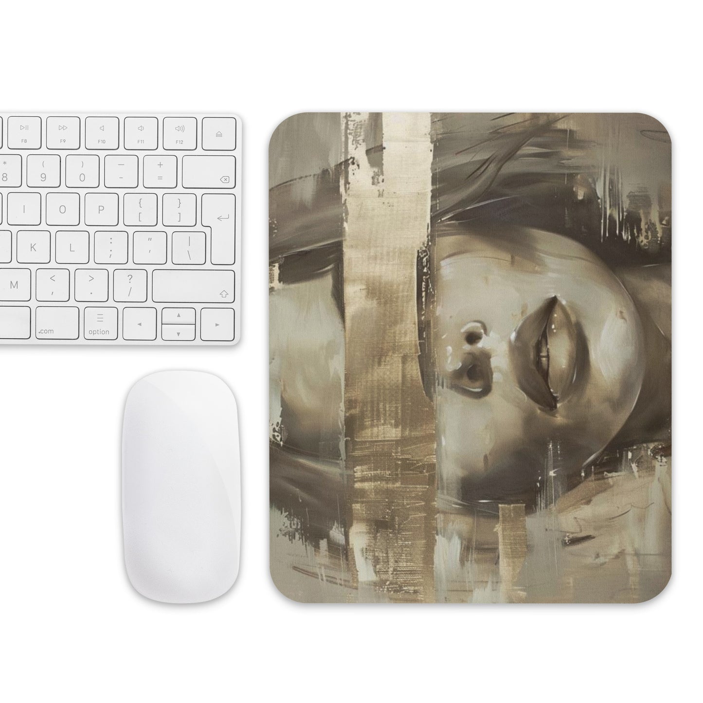 Abstract Portrait Mouse Pad