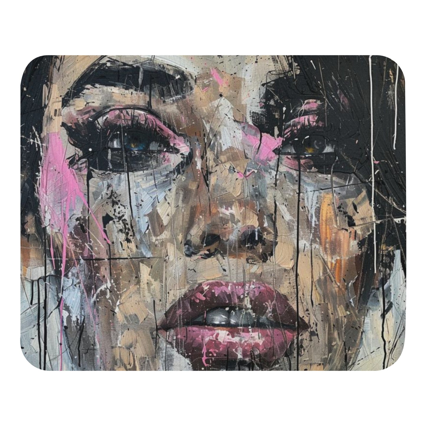 Abstract Portrait Mouse Pad