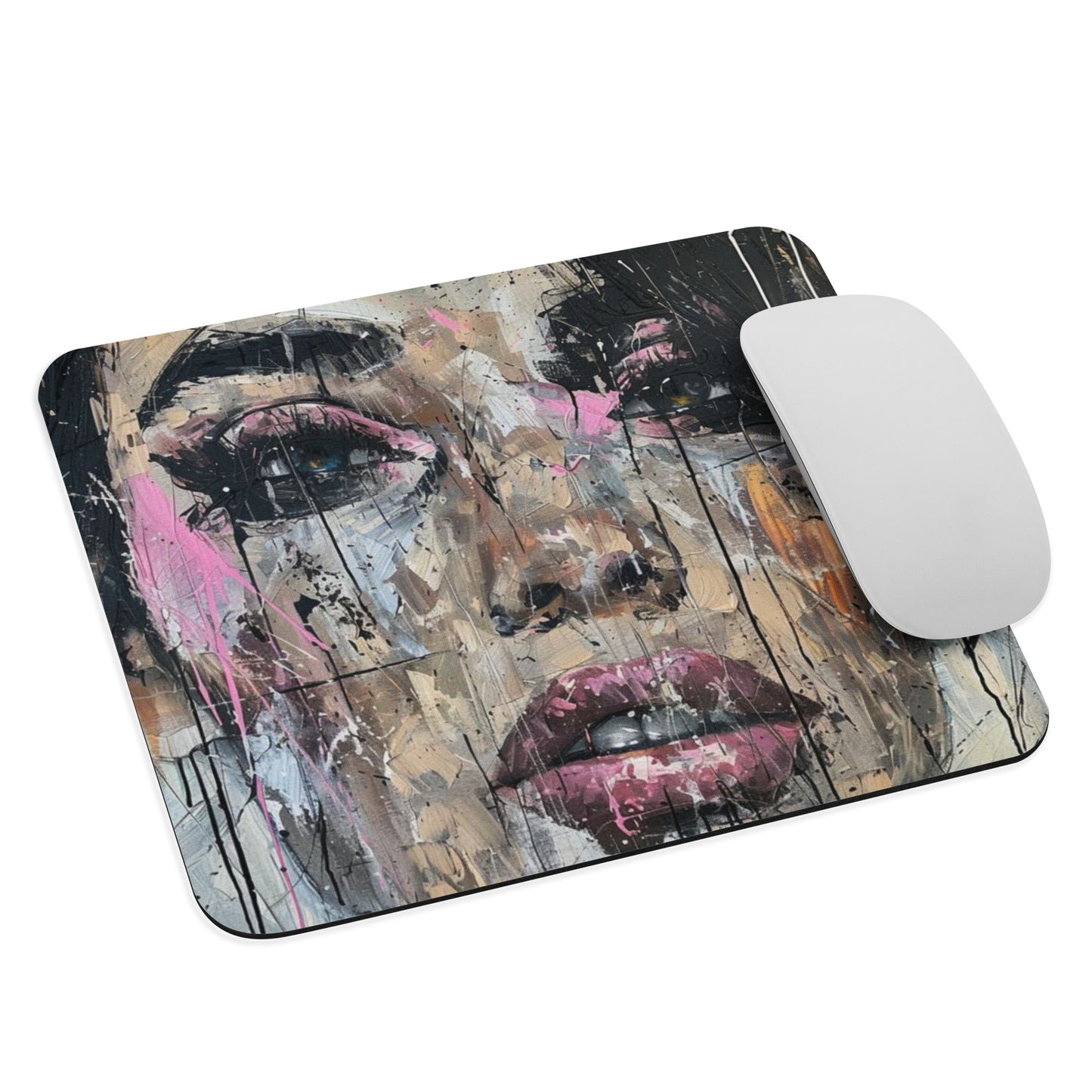 Abstract Portrait Mouse Pad