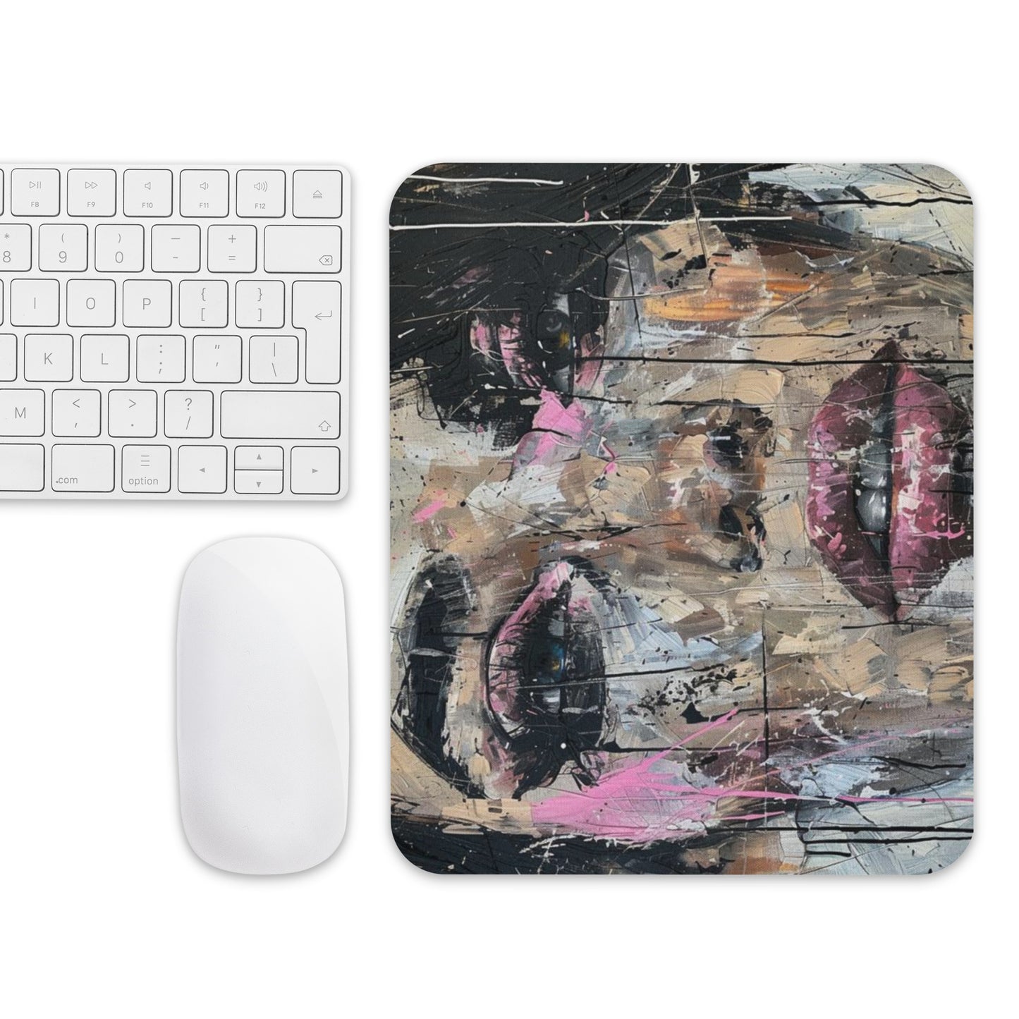 Abstract Portrait Mouse Pad