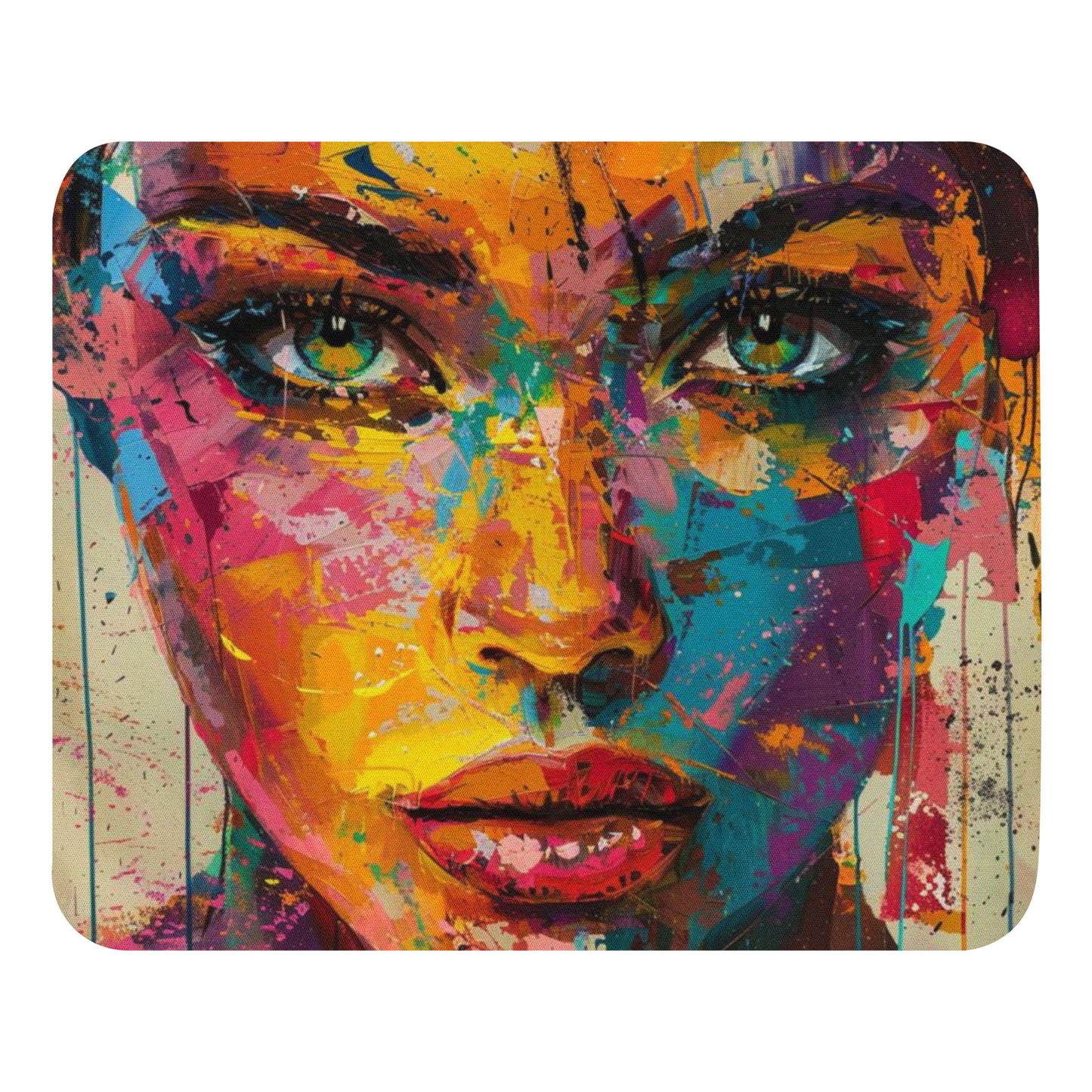 Abstract Portrait Mouse Pad