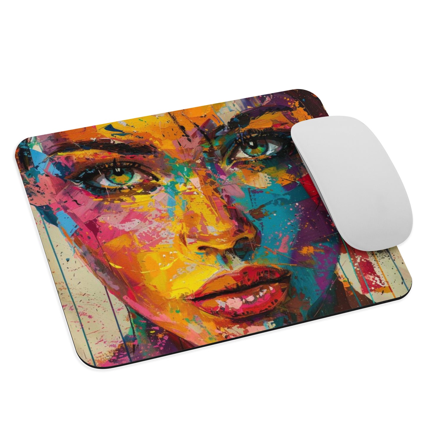 Abstract Portrait Mouse Pad