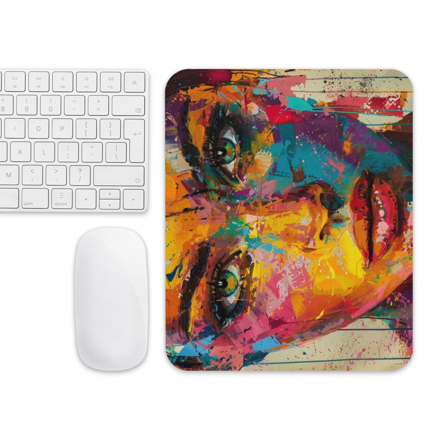 Abstract Portrait Mouse Pad