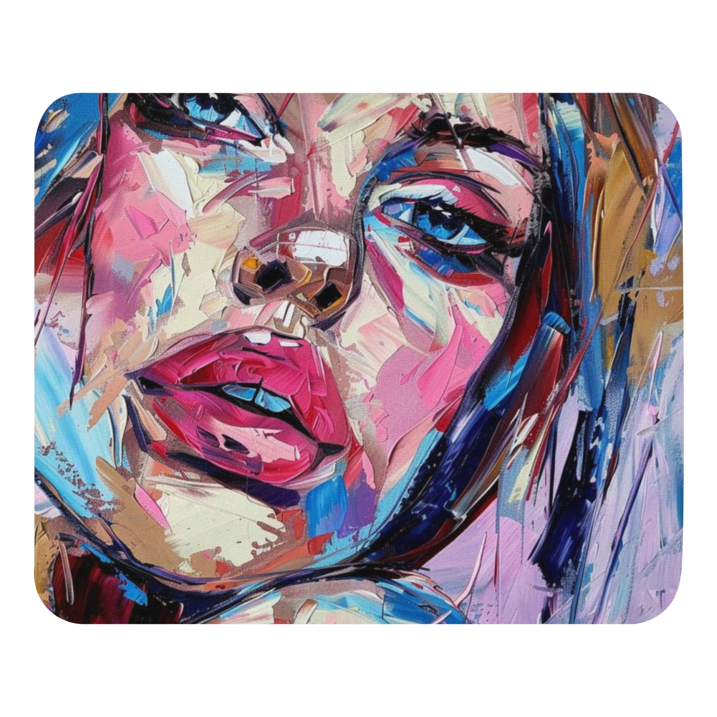 Abstract Portrait Mouse Pad