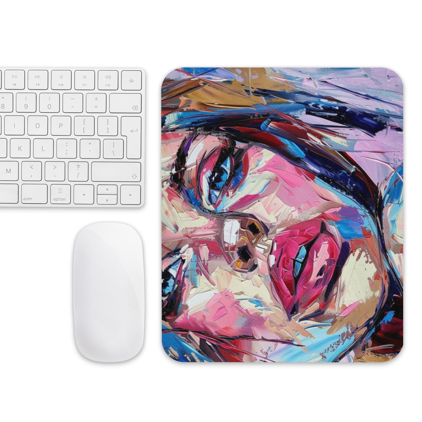 Abstract Portrait Mouse Pad