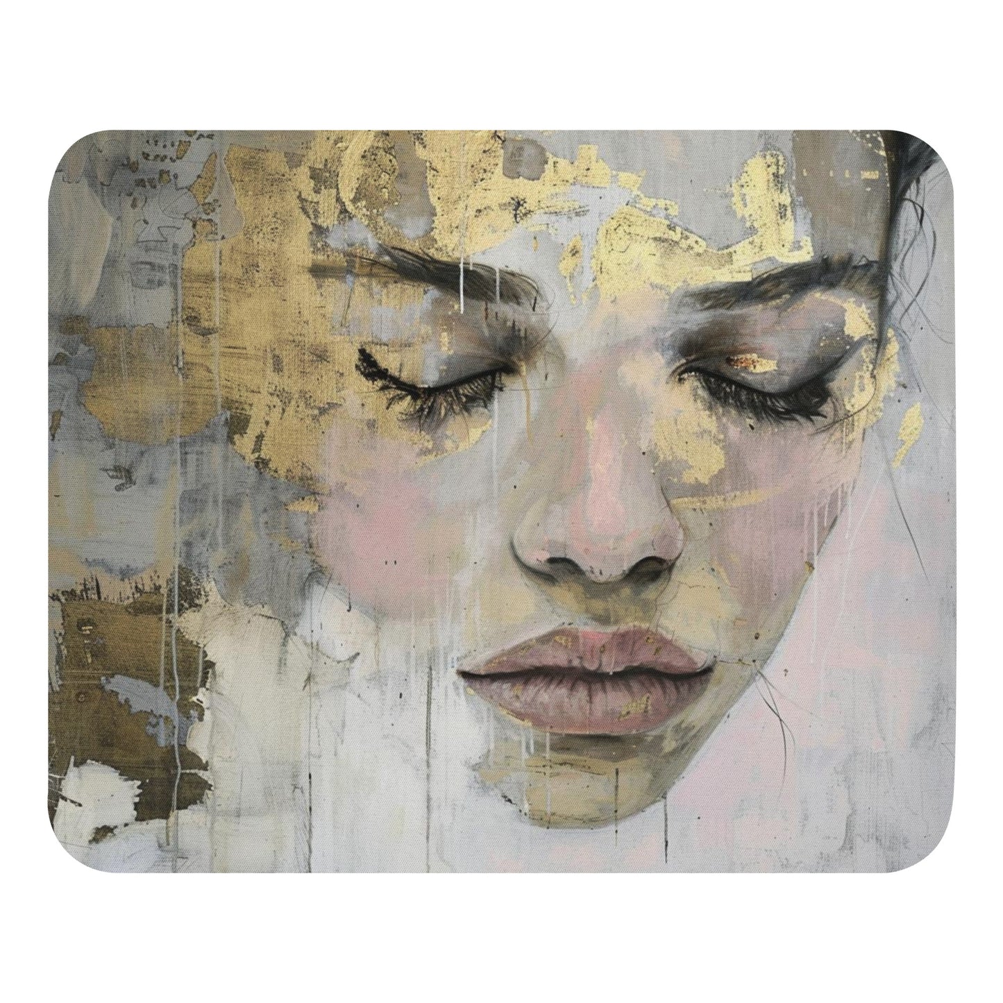 Abstract Portrait Mouse Pad