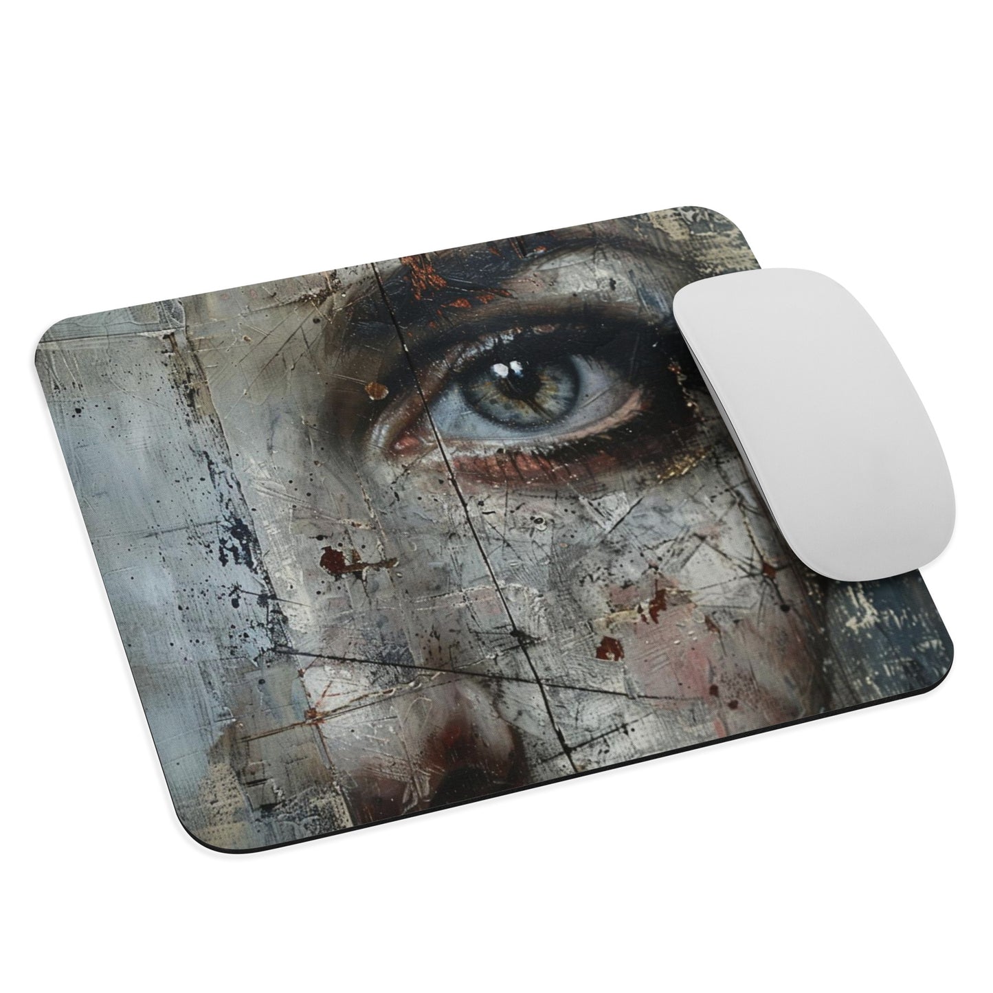 Abstract Portrait Mouse Pad